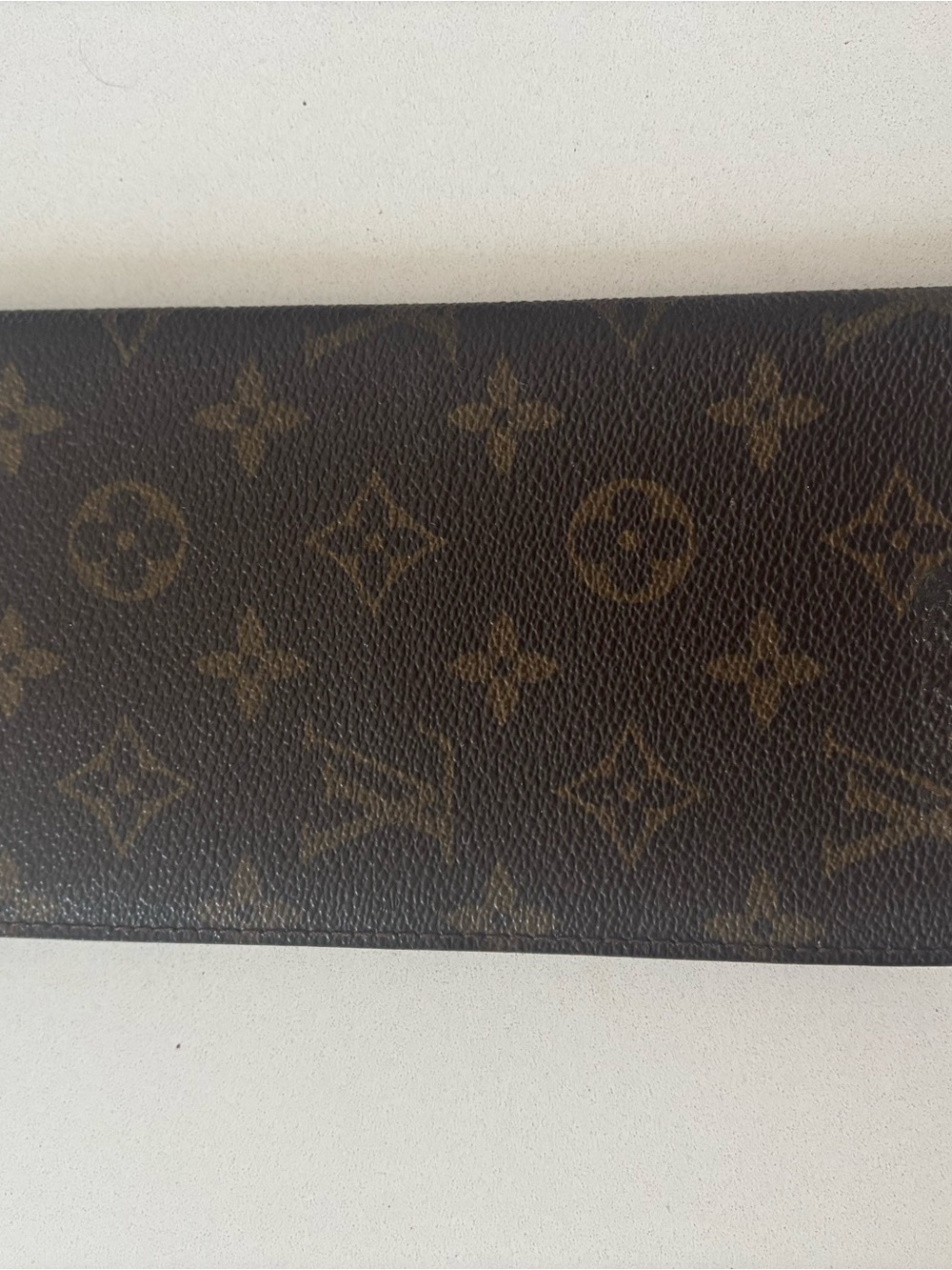 Louis Vuitton Monogram Wallet Organizer Brown with Gold-Tone Corners Unisex - Picture 2 of 4